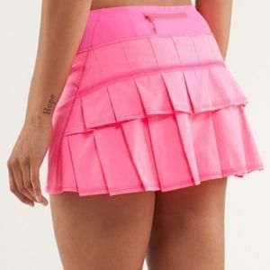 Lululemon Pace Setter Skirt Pinkelicious Sz 4 Tall Barbie Pink
